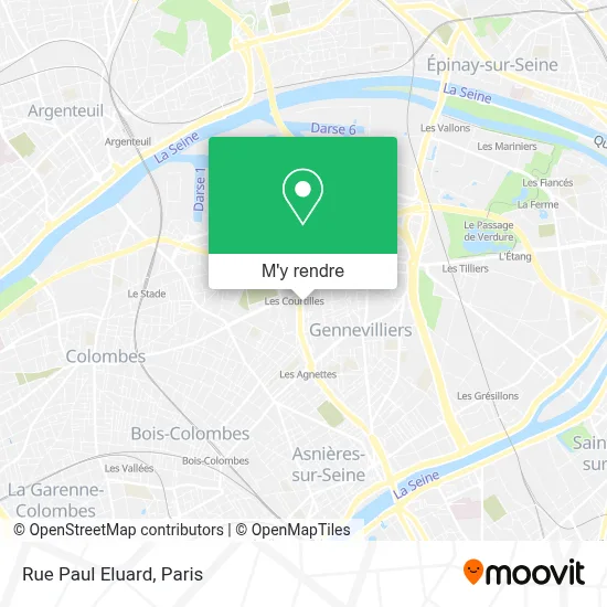 Rue Paul Eluard plan