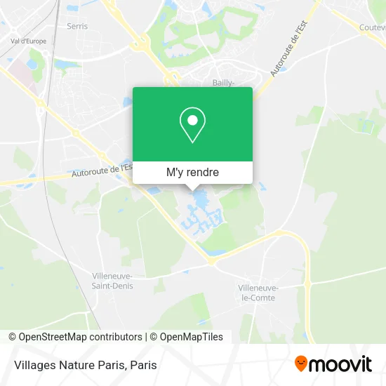 Villages Nature Paris plan