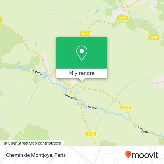 Chemin de Montjoye plan