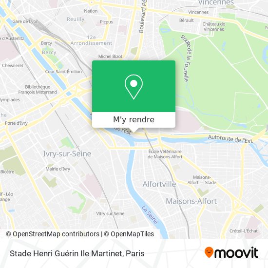 Stade Henri Guérin Ile Martinet plan