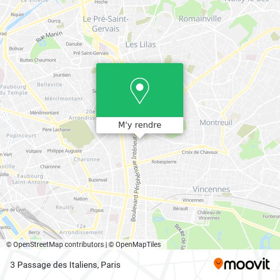 3 Passage des Italiens plan