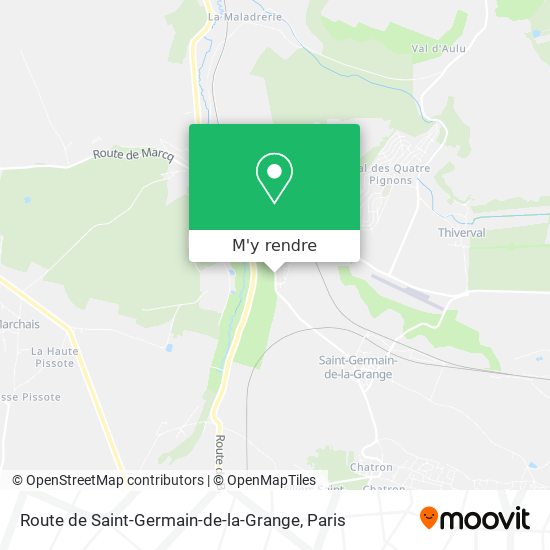 Route de Saint-Germain-de-la-Grange plan