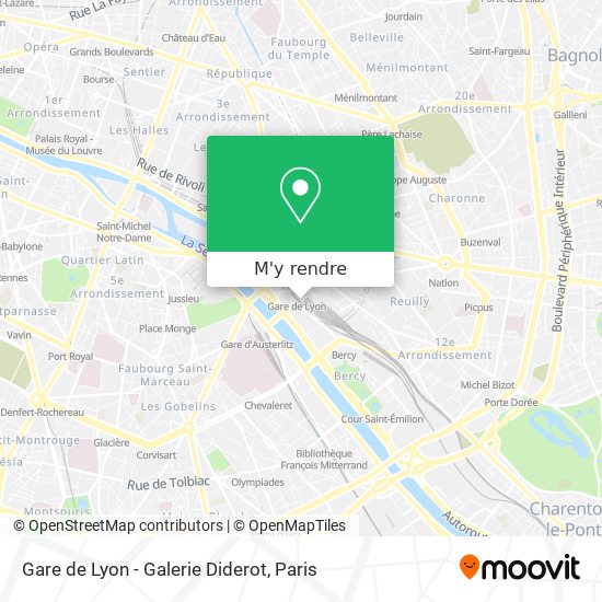 Gare de Lyon - Galerie Diderot plan