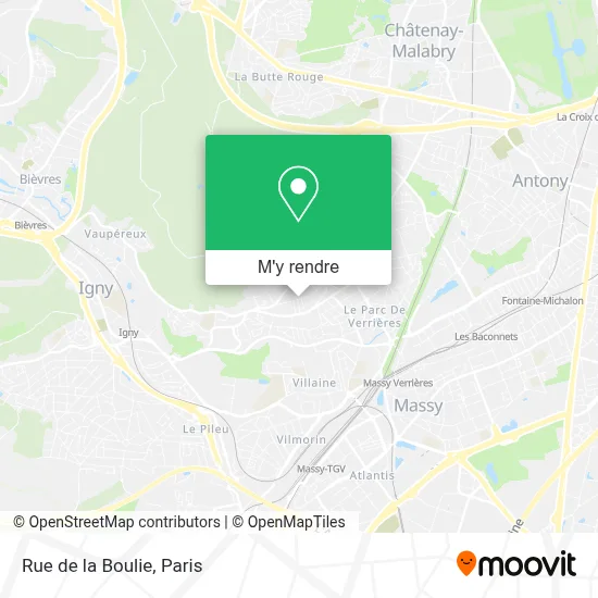 Rue de la Boulie plan