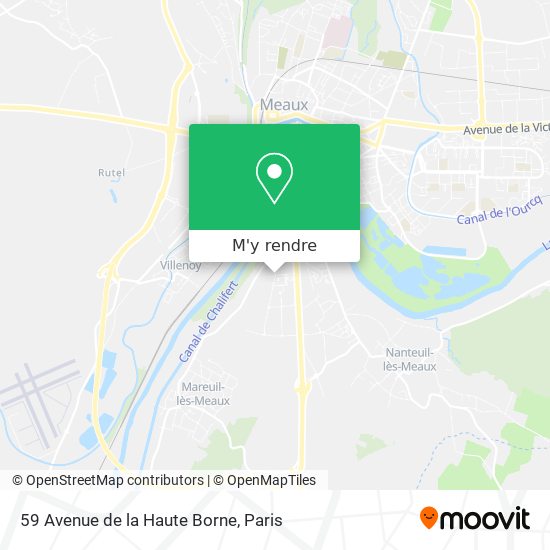 59 Avenue de la Haute Borne plan