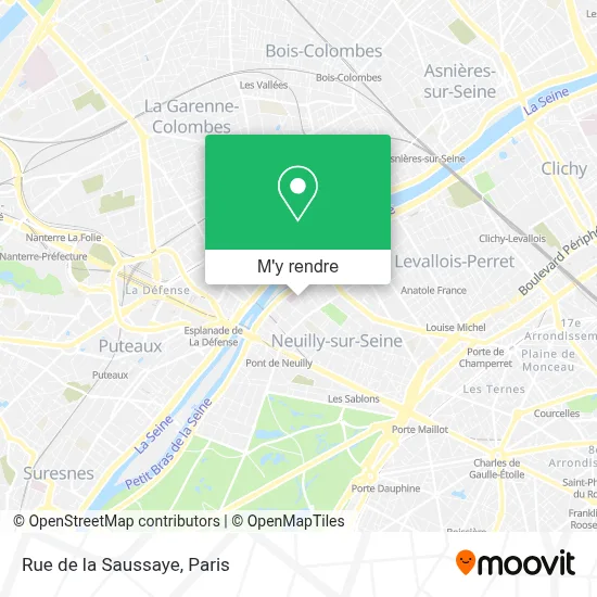 Rue de la Saussaye plan