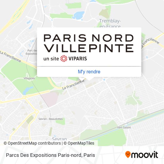 Parcs Des Expositions Paris-nord plan
