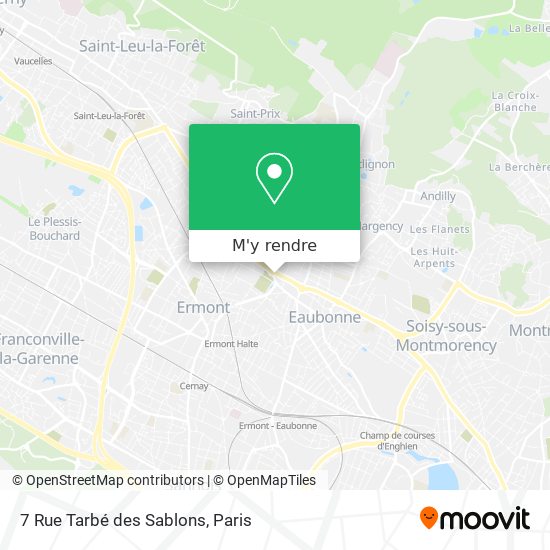 7 Rue Tarbé des Sablons plan