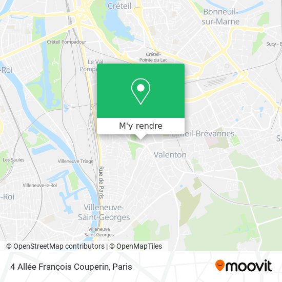 4 Allée François Couperin plan