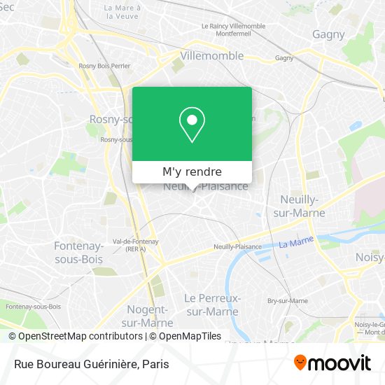 Rue Boureau Guérinière plan