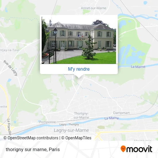 thorigny sur marne plan