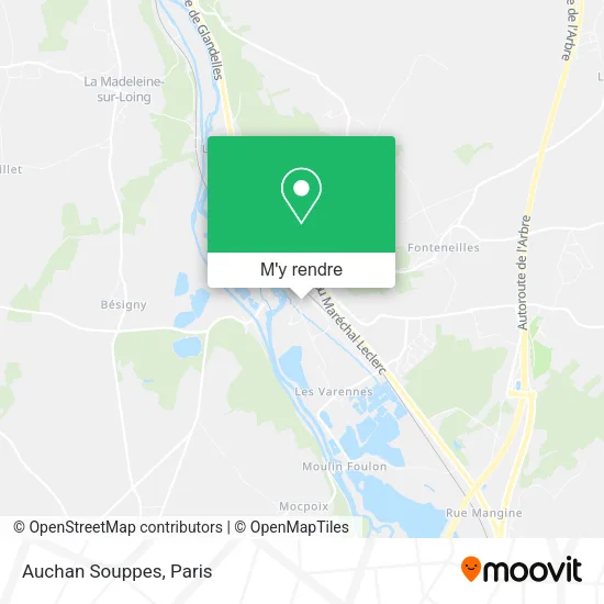 Auchan Souppes plan