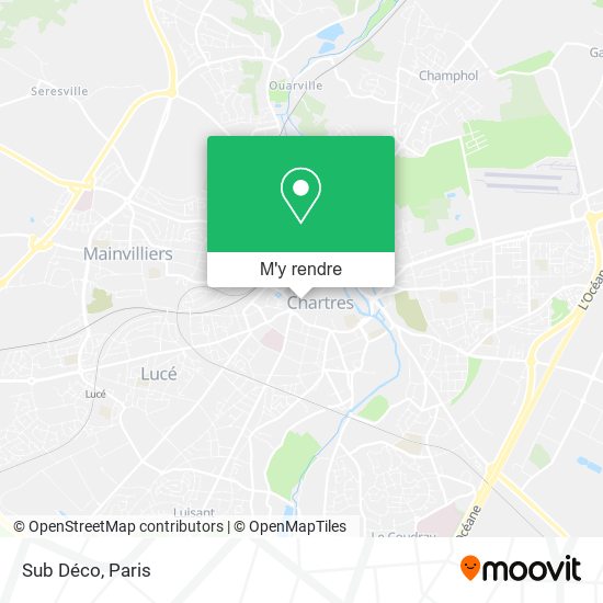 Sub Déco, 27 Rue Noël Ballay 28000 Chartres plan