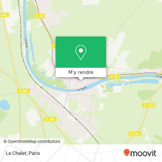 Le Chalet, 37 Rue Foch 77590 Chartrettes plan