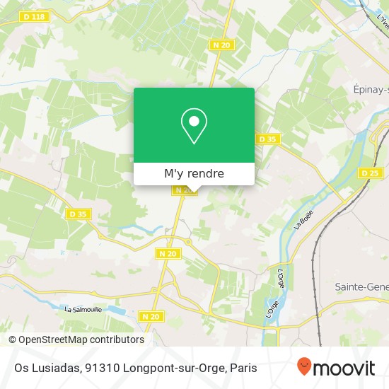 Os Lusiadas, 91310 Longpont-sur-Orge plan