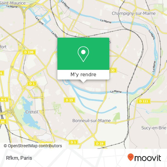 Rfkm, 96 Avenue Jean Jaurès 94100 Saint-Maur-des-Fossés plan