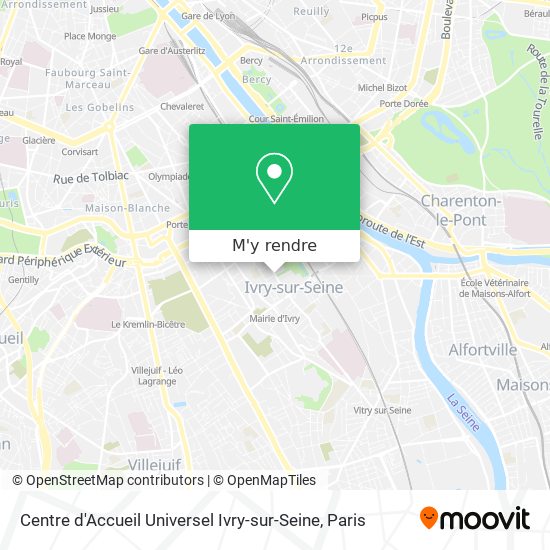Centre d'Accueil Universel Ivry-sur-Seine plan