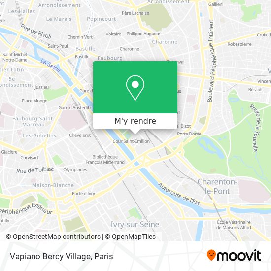 Vapiano Bercy Village plan