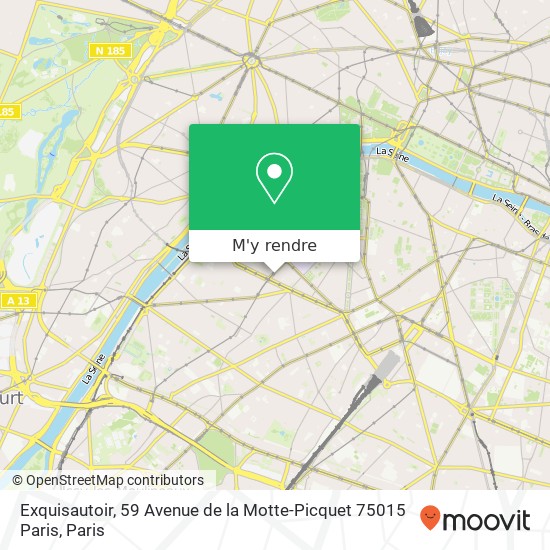 Exquisautoir, 59 Avenue de la Motte-Picquet 75015 Paris plan
