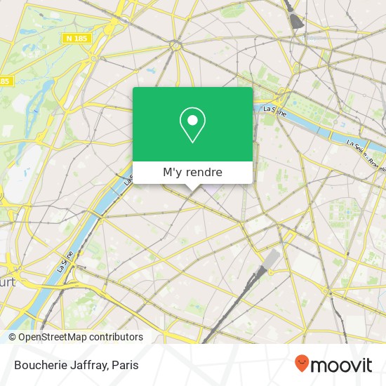 Boucherie Jaffray, 55 Avenue de la Motte-Picquet 75015 Paris plan