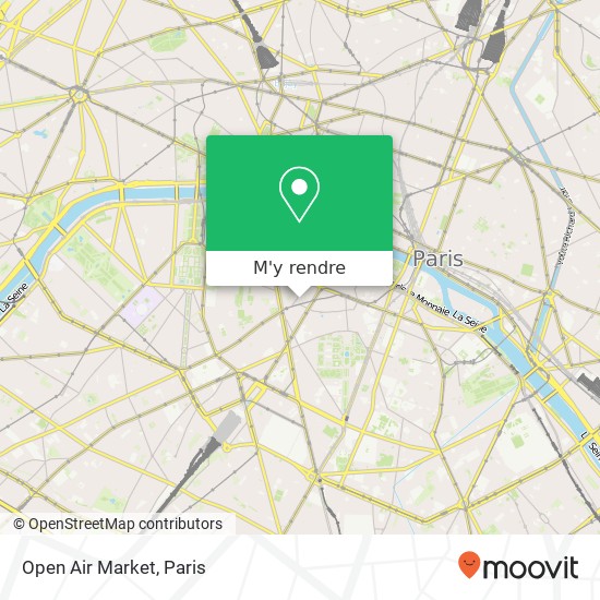 Open Air Market, Rue de Grenelle 75006 Paris plan