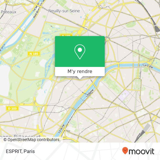 ESPRIT, 52 Rue de Passy 75116 Paris plan