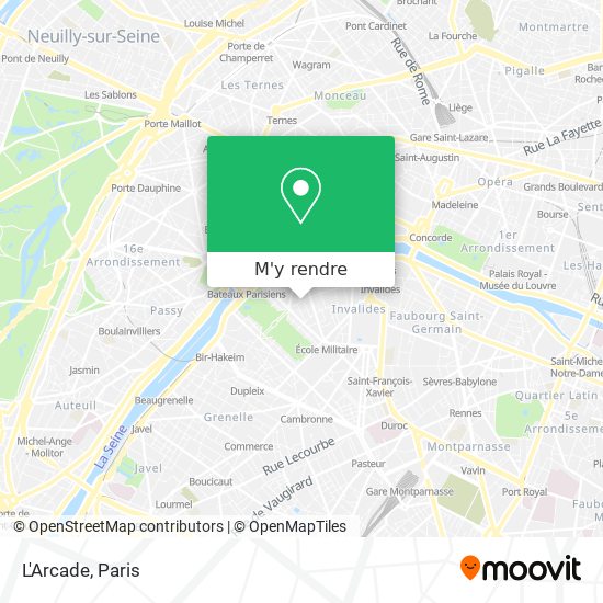 Comment aller à L'Arcade à Paris en Bus, Métro, Train ou RER ? | Moovit