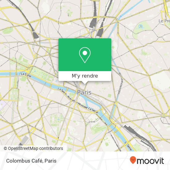 Colombus Café, 12 Rue Brisemiche 75004 Paris plan