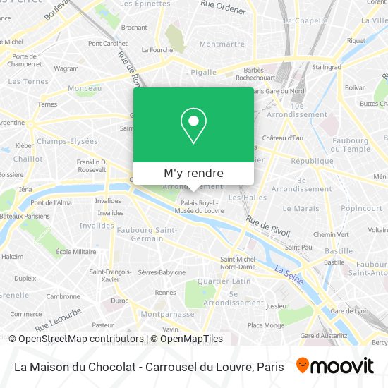 La Maison du Chocolat - Carrousel du Louvre plan