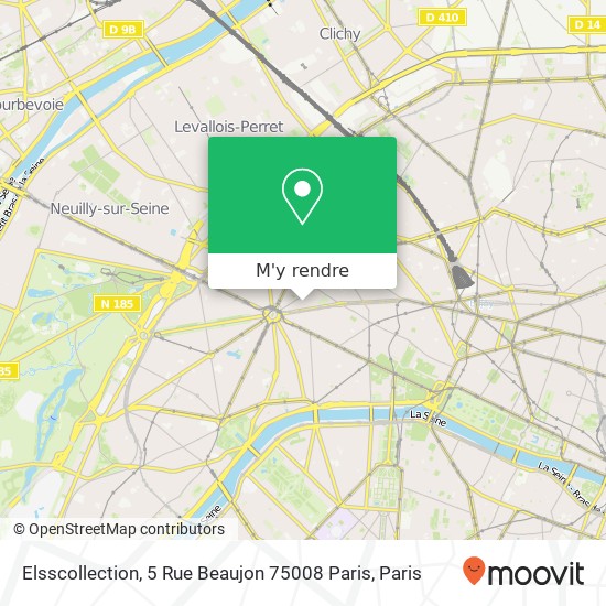 Elsscollection, 5 Rue Beaujon 75008 Paris plan