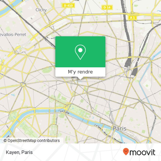 Kayen, 64 Rue de Caumartin 75009 Paris plan