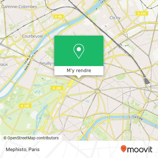 Mephisto, 2 Place de la Porte-Maillot 75017 Paris plan