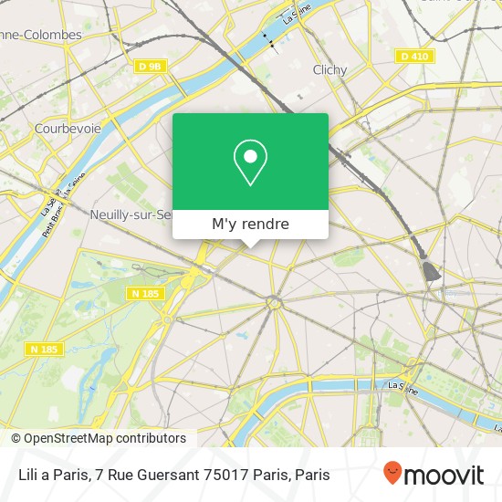 Lili a Paris, 7 Rue Guersant 75017 Paris plan