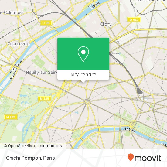 Chichi Pompon, 13 Rue Pierre Demours 75017 Paris plan
