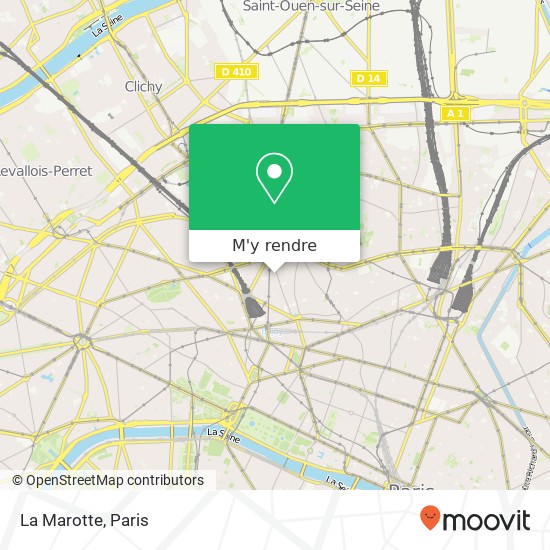 La Marotte, 4 Rue de Parme 75009 Paris plan