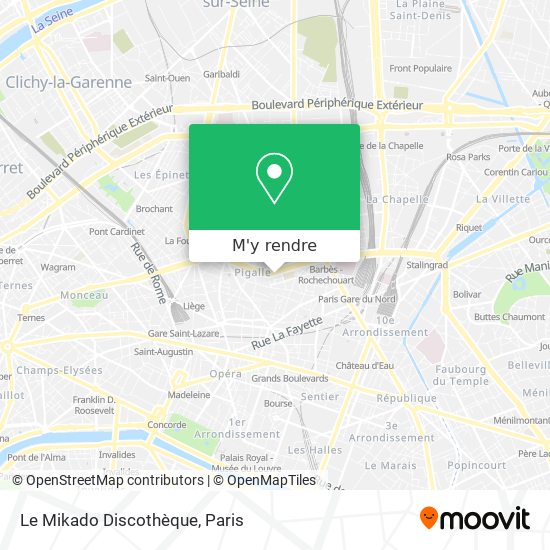 Le Mikado Discothèque plan