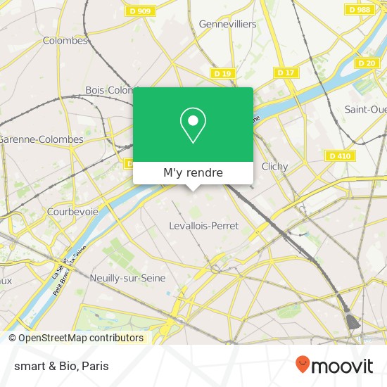 smart & Bio, 70 Rue Baudin 92300 Levallois-Perret plan