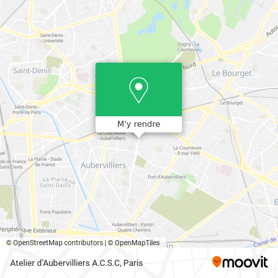 Atelier d'Aubervilliers A.C.S.C plan