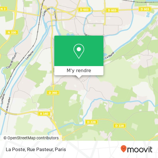 La Poste, Rue Pasteur, 26 Rue Pasteur 77100 Nanteuil-lès-Meaux plan