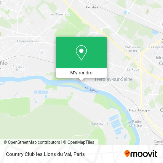 Country Club les Lions du Val plan