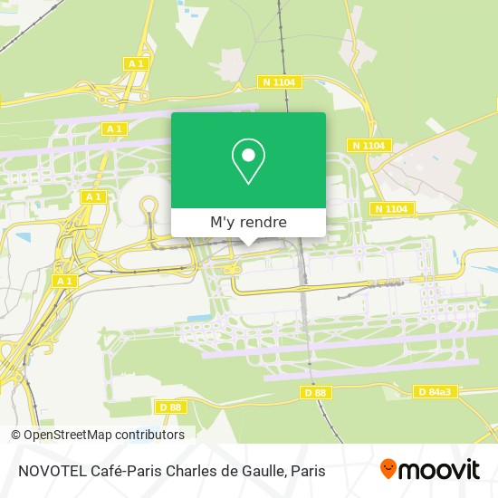 NOVOTEL Café-Paris Charles de Gaulle plan