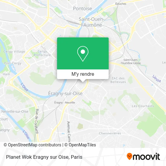 Planet Wok Eragny sur Oise plan