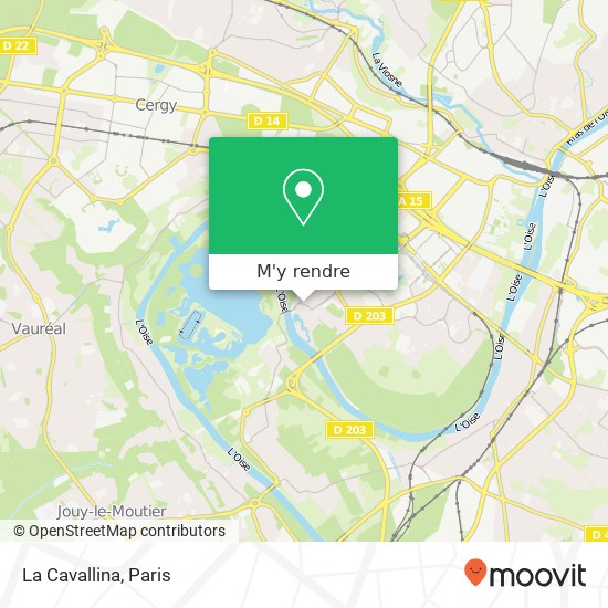 La Cavallina, 1 Rue Pierre Scheringa 95000 Cergy plan