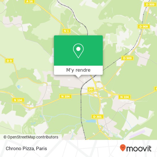 Chrono Pizza, 1 Rue des Clottins 95560 Montsoult plan
