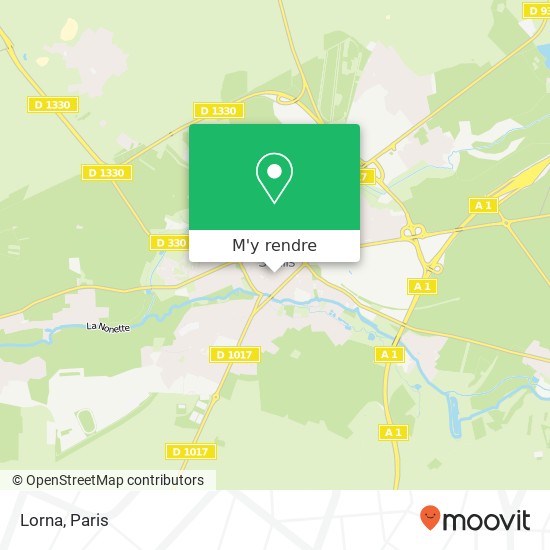 Lorna, 13 Rue de l'Apport au Pain 60300 Senlis plan