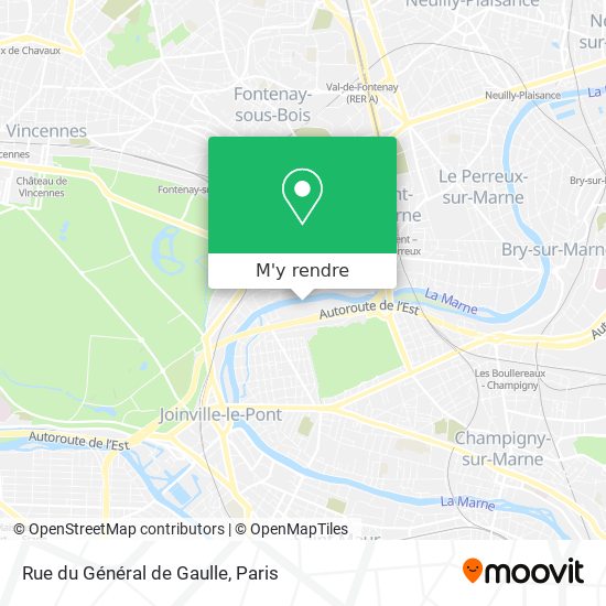 Rue du Général de Gaulle plan