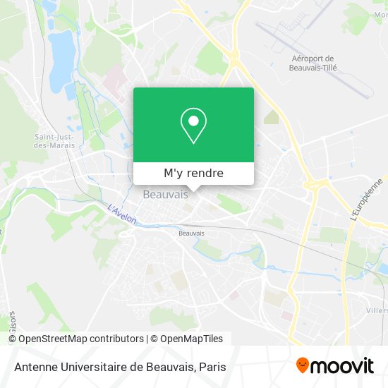 Antenne Universitaire de Beauvais plan