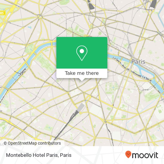 Montebello Hotel Paris plan