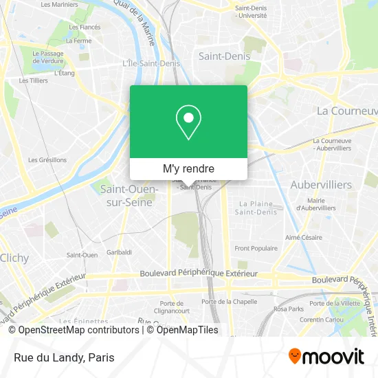 Rue du Landy plan