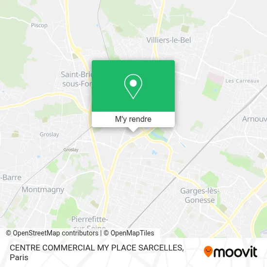 CENTRE COMMERCIAL MY PLACE SARCELLES plan